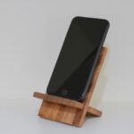 wood phone holder stand